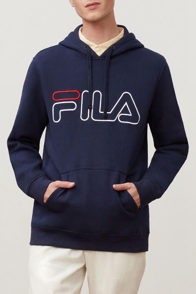 Fila Hettegenser Herre Marineblå Prati 627053-PCY